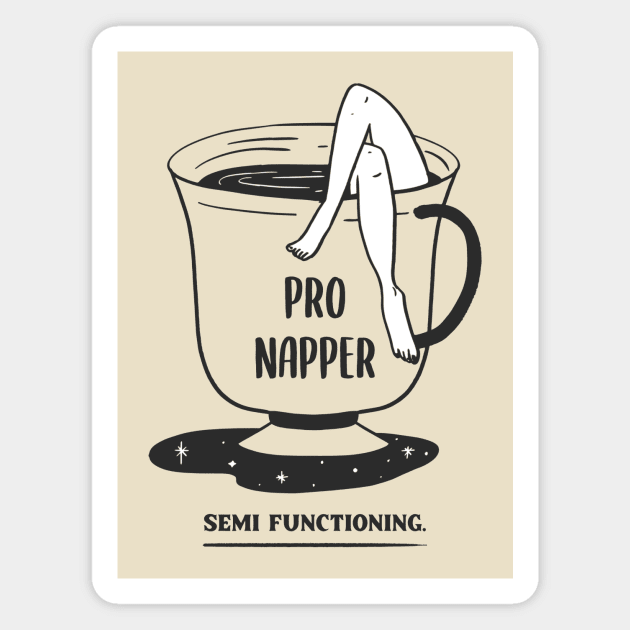 Pro Napper.. Semi Functionnig Coffee Magnet by UrbanPrintCollective